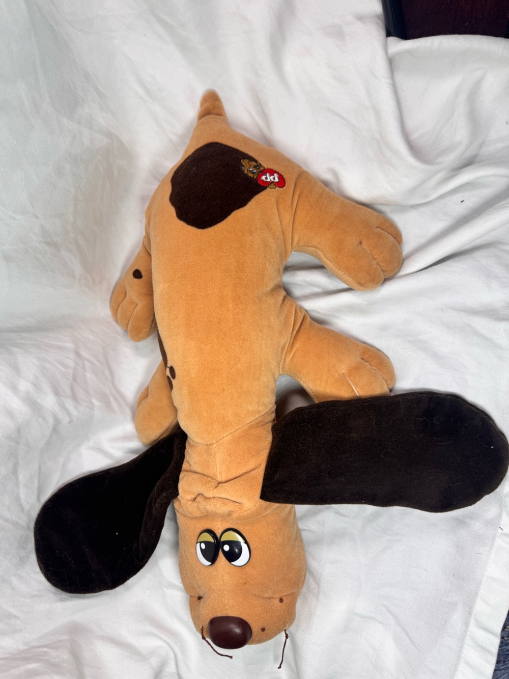 Vintage Tonka Pound Puppies Browney Brown Plush Dog 18" Stuffed Animal 1985 Vtg